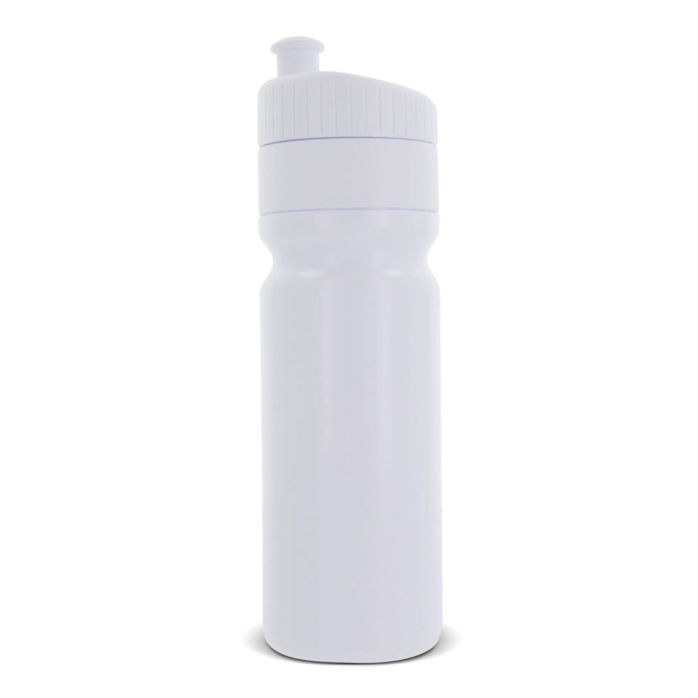 Sport bidon met rand 750ml - Wit / Wit