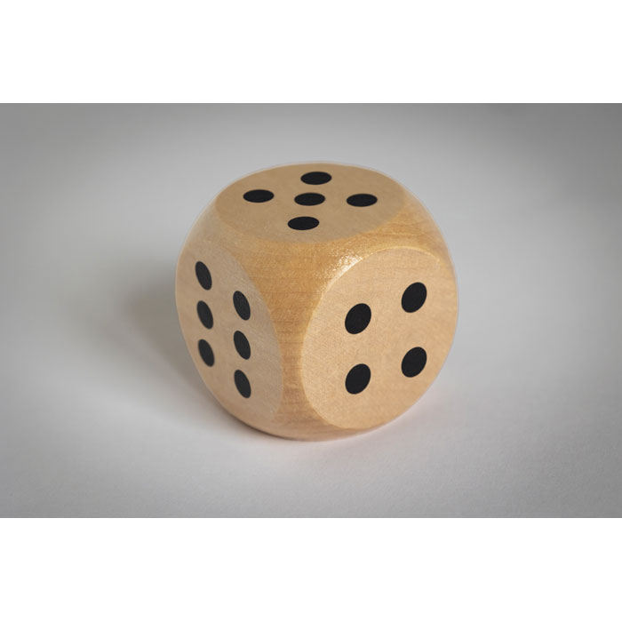DADO - Schima houten dobbelsteen 5cm