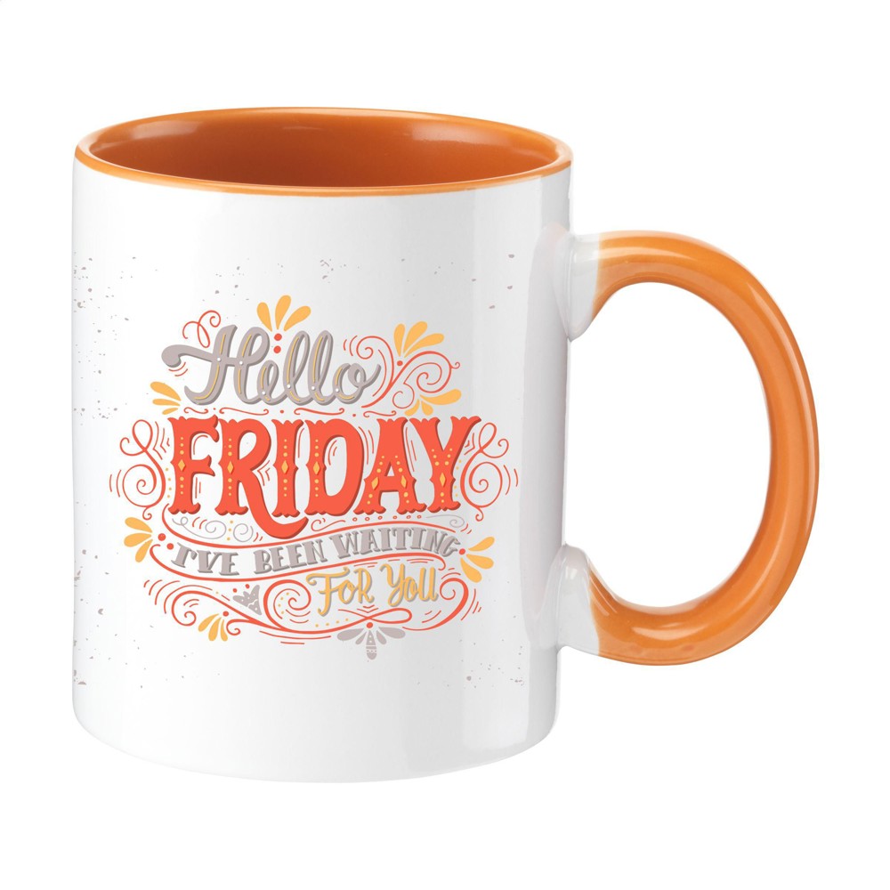 Full Colour Mug Colorato 350 mlmok - oranje (± PMS 021)