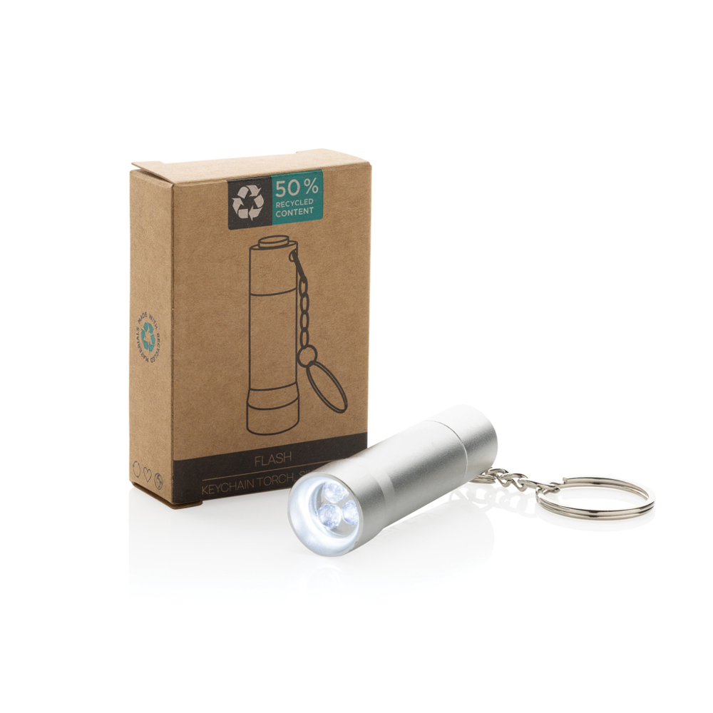 Flash RCS gerecycled aluminium sleutelhanger zaklamp