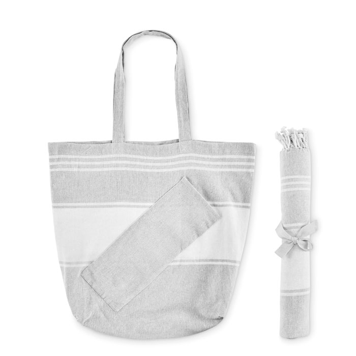 HUMMUM - Strandtas met hamamdoek