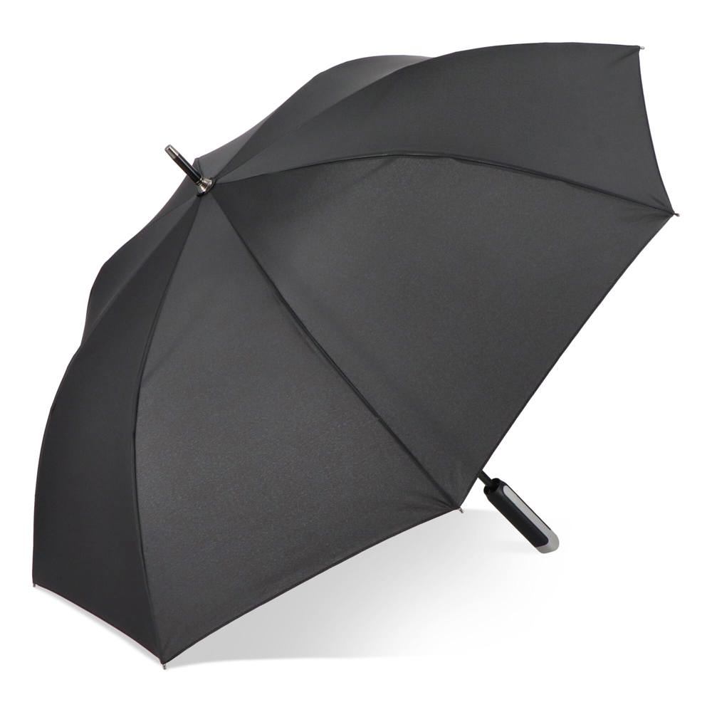 Emerantia 190T Pongee 23" Stokparaplu Auto open - Zwart