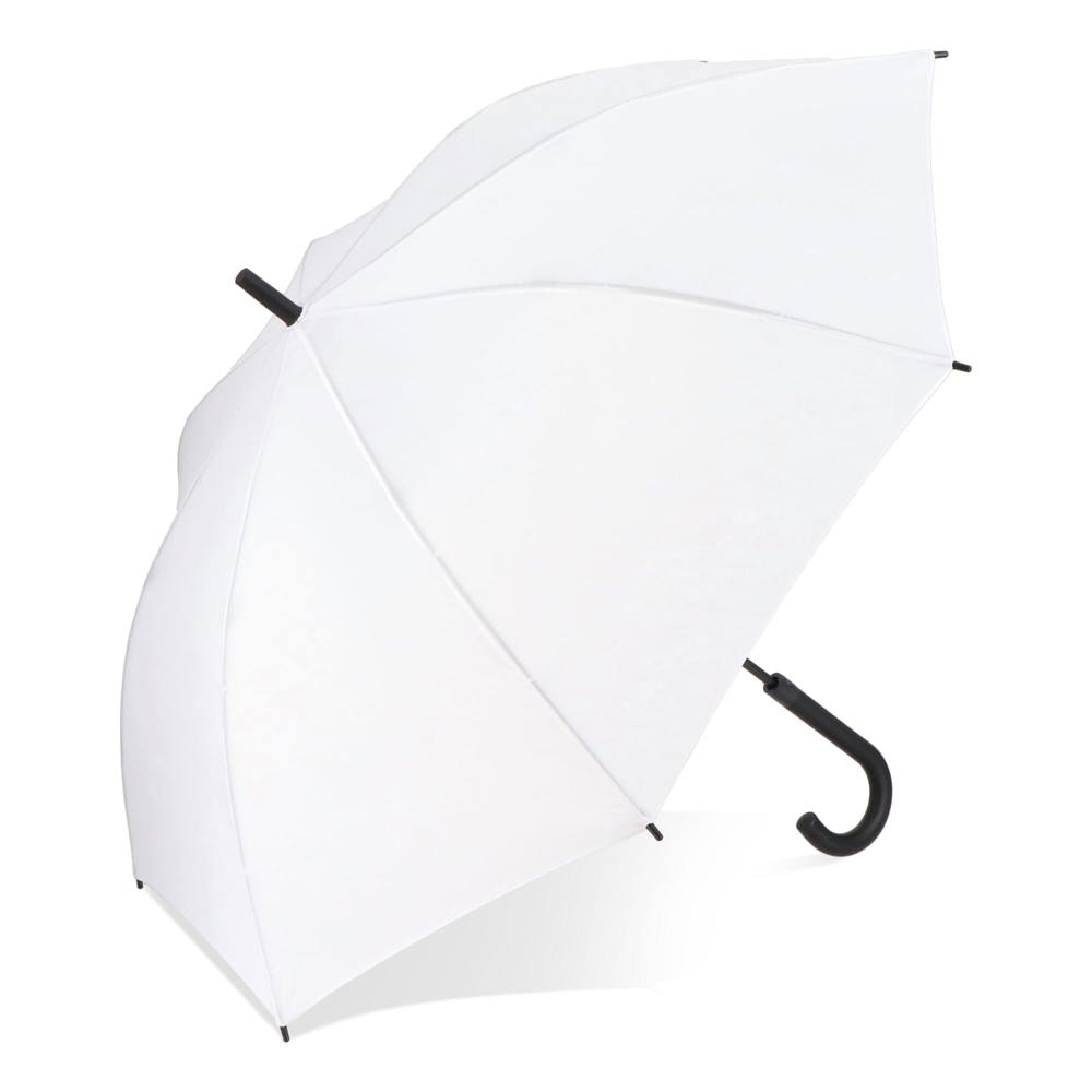 Verdure 190T Pongee 23" Winddichte haakparaplu Auto open - Wit
