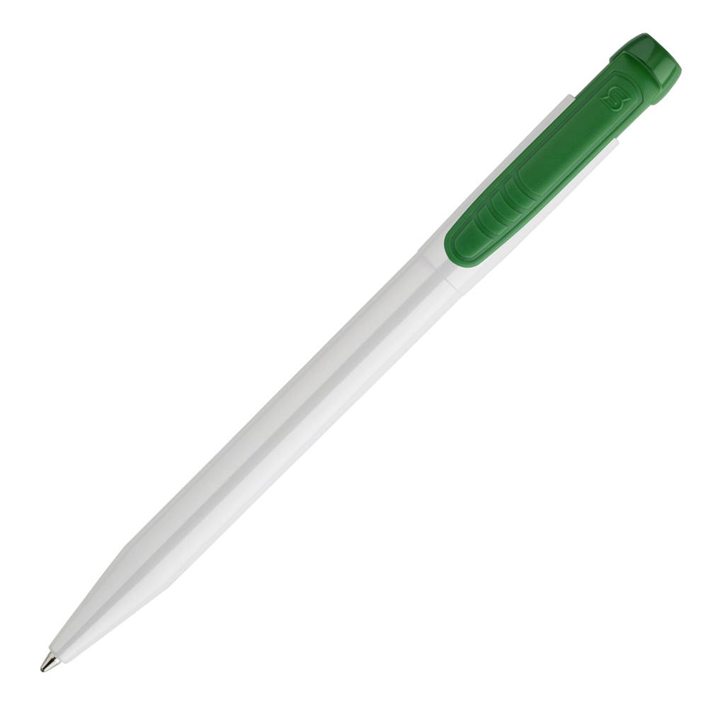 Balpen Pier hardcolour - Wit / Groen