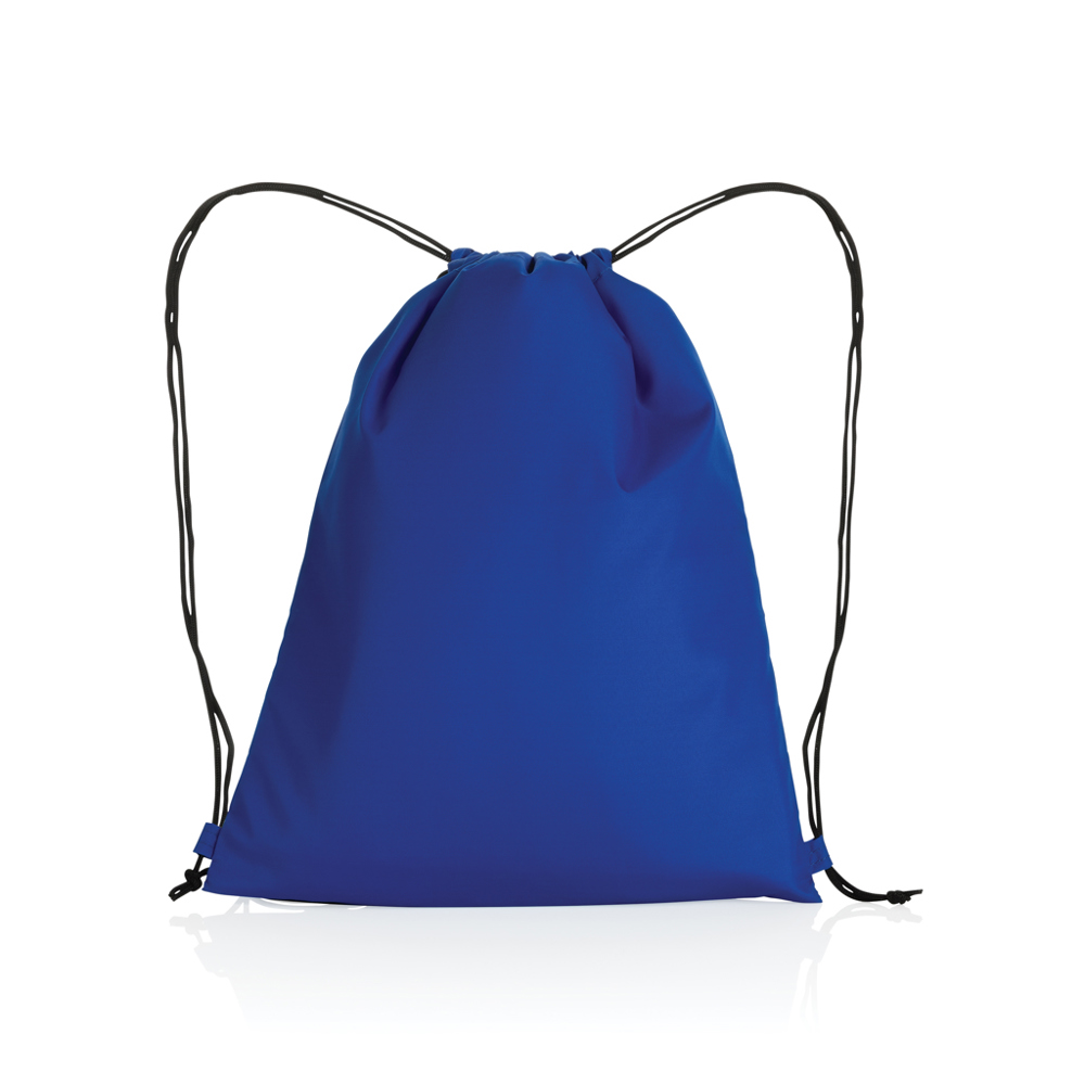 Impact AWARE™ RPET 190T rugzak met trekkoord - blauw (± PMS 286)