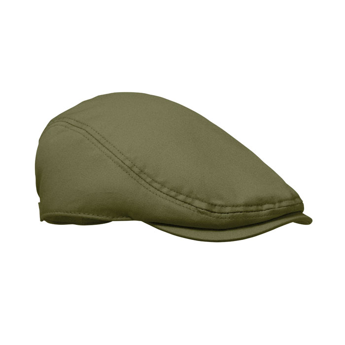 FLAT PEAK - Newsboy platte pet 235g/m² - Legergroen