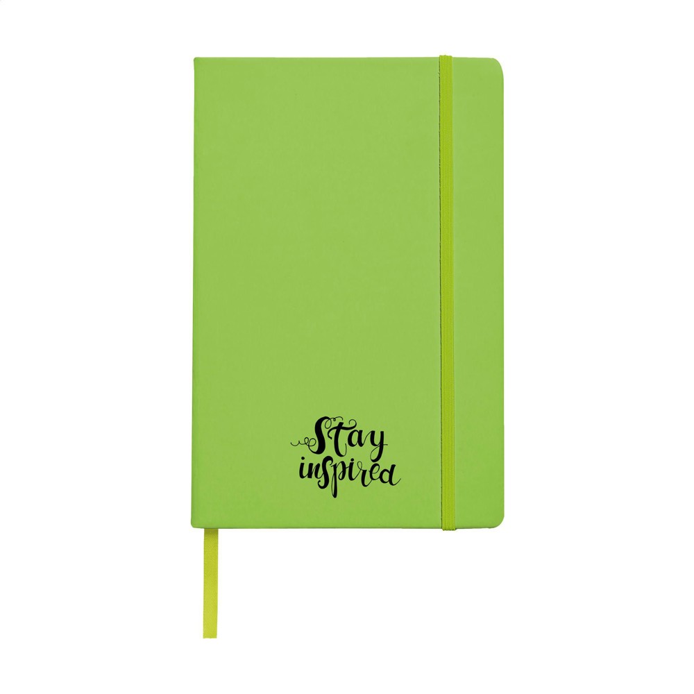 Note Notebook A5 notitieboek - lime (± PMS 2292)