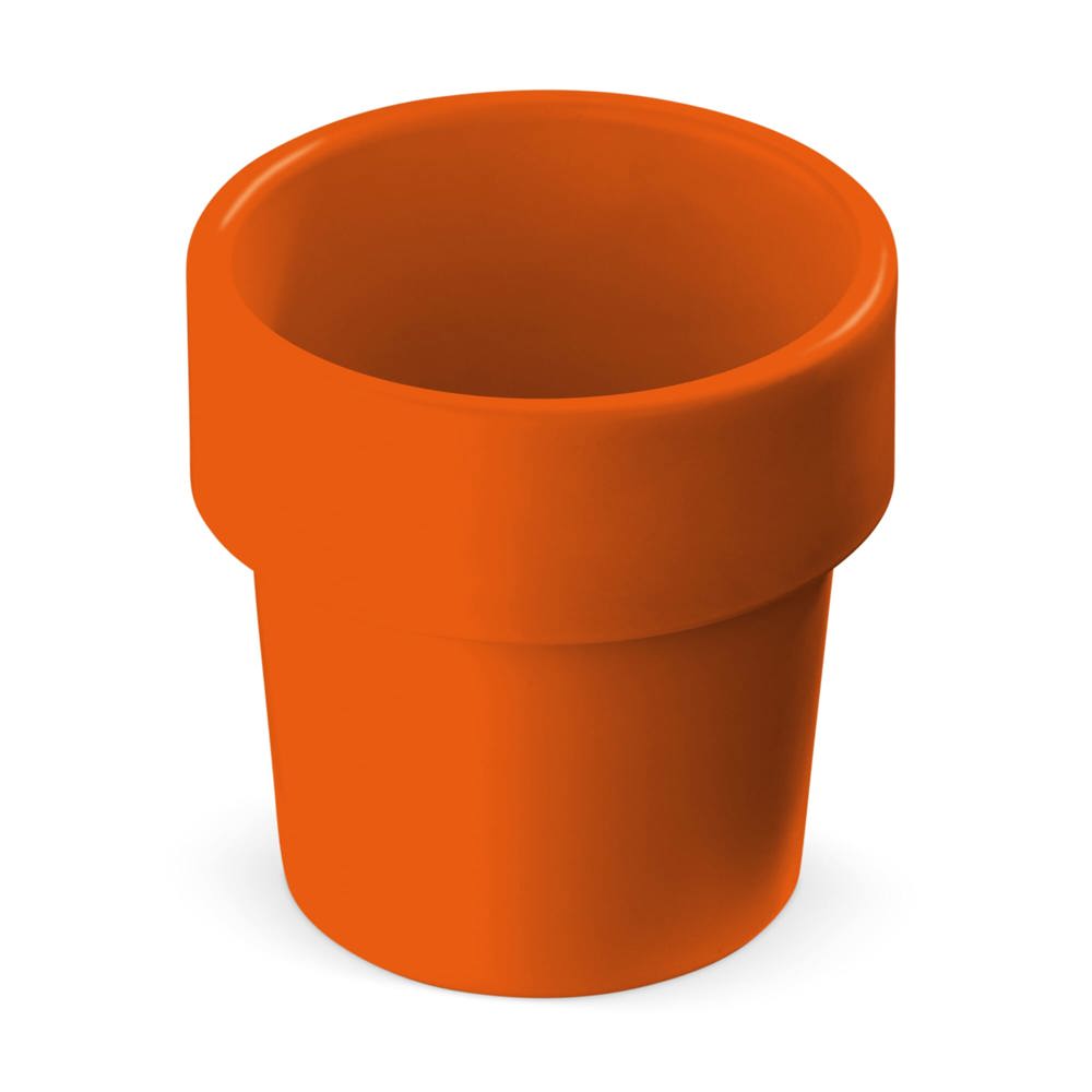 Hot-but-cool beker met basilicum zaadjes - Oranje