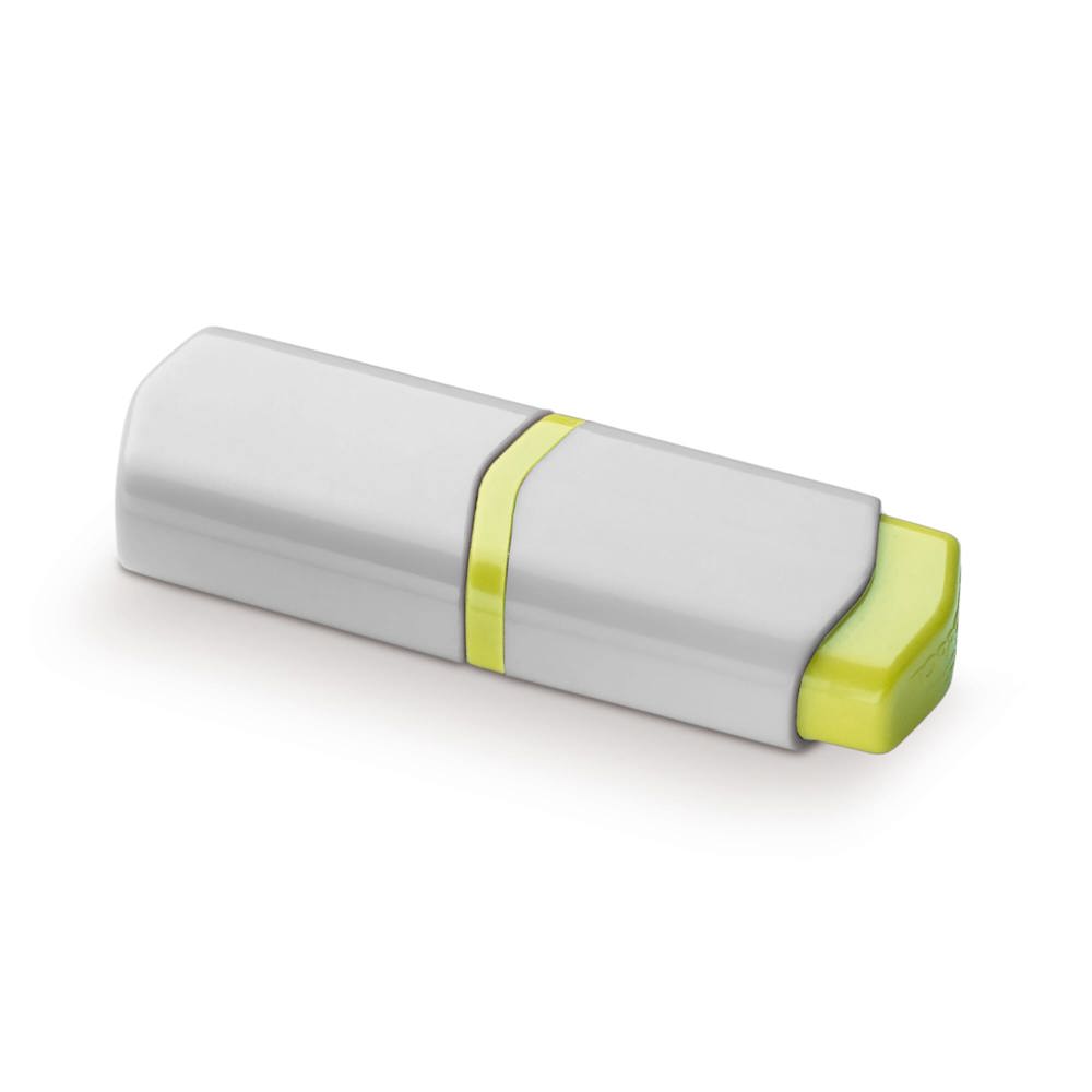 Tekstmarker mini - Wit / Geel