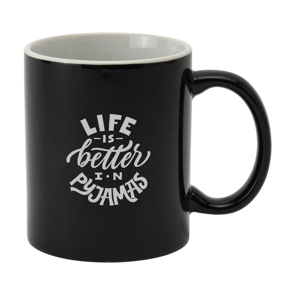 Kitty Mug 350 ml mok - zwart (± PMS Black)