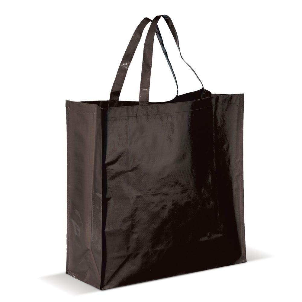 Draagtas gelamineerd PP woven 160g/m² - Zwart
