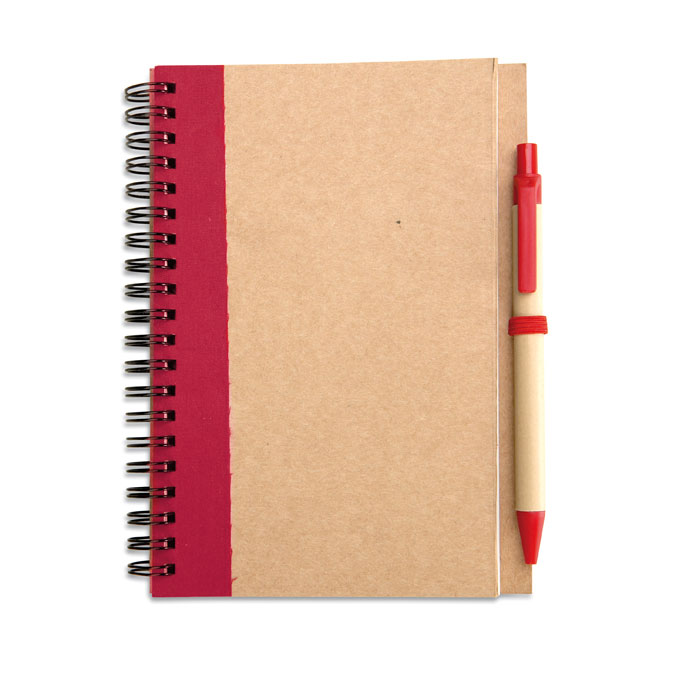 SONORA PLUS - Notitieblok en balpen - Rood