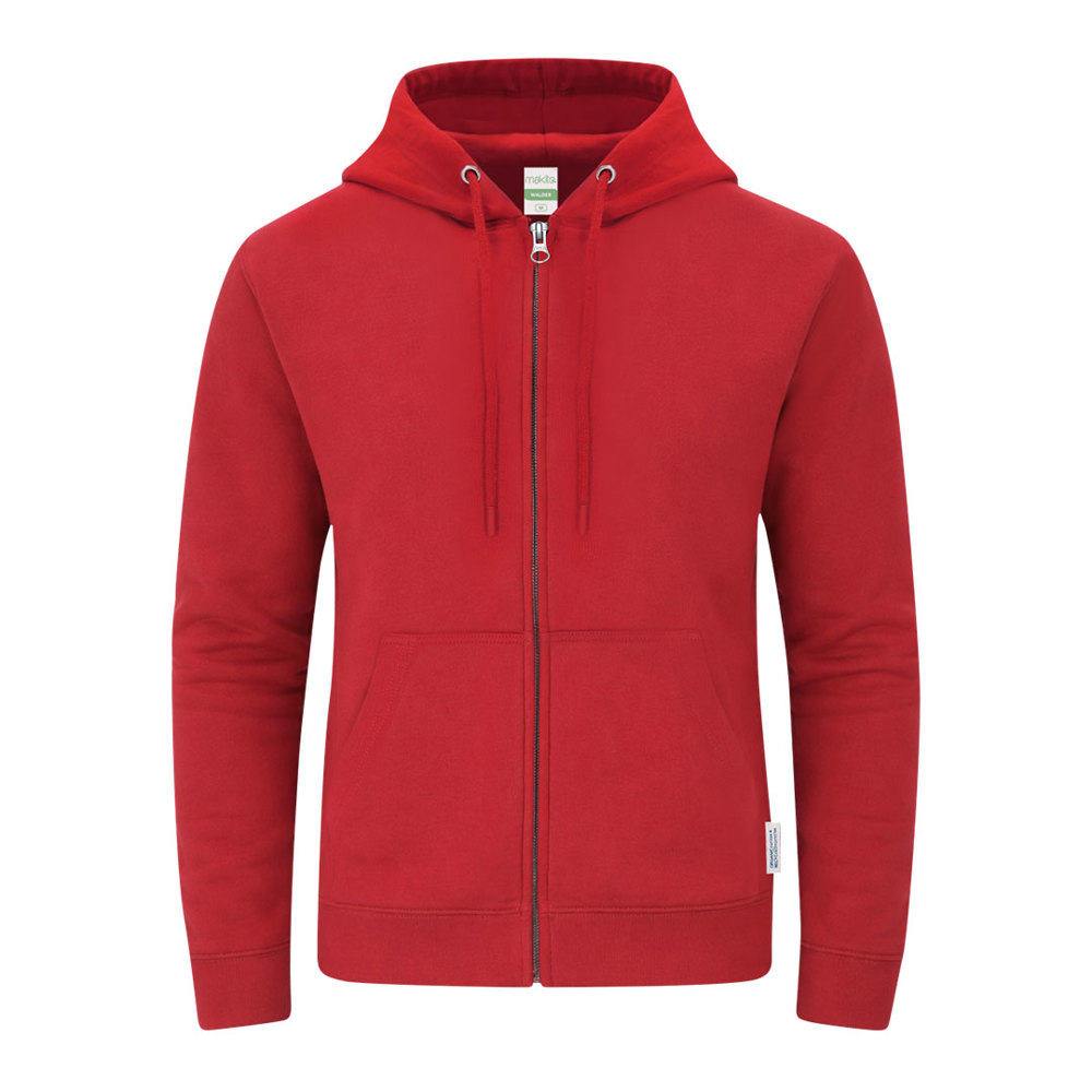 Volwassene Hooded + Rits Sweatshirt Walder - ROJ