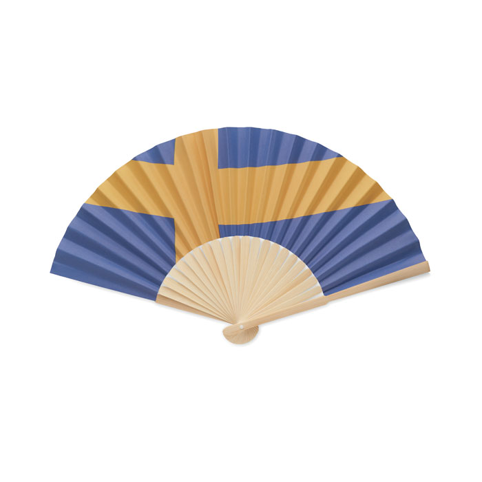 FUNFAN - Handwaaier met vlagontwerp - Blauw