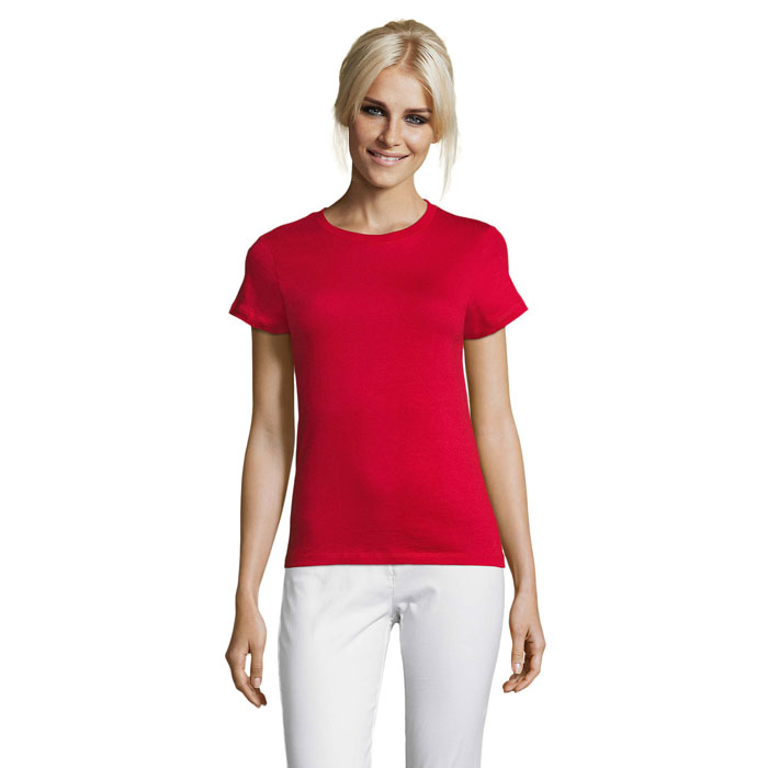 REGENT WOMEN - REGENT dames t-shirt 150g - Rood