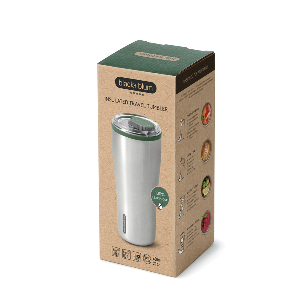 Black+Blum geïsoleerde reisbeker 600 ml