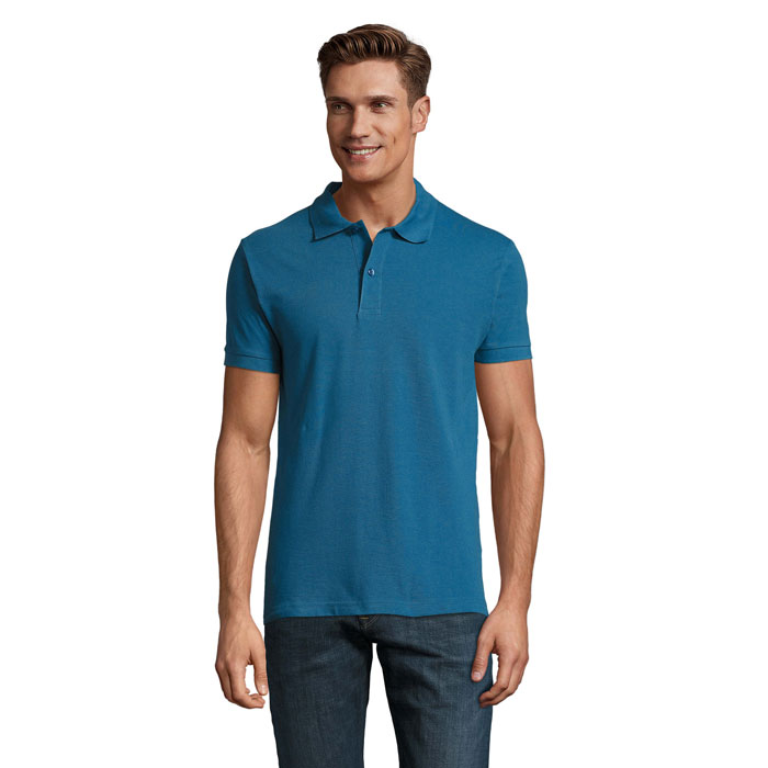 PERFECT MEN - PERFECT HEREN Polo 180g - Leisteenblauw