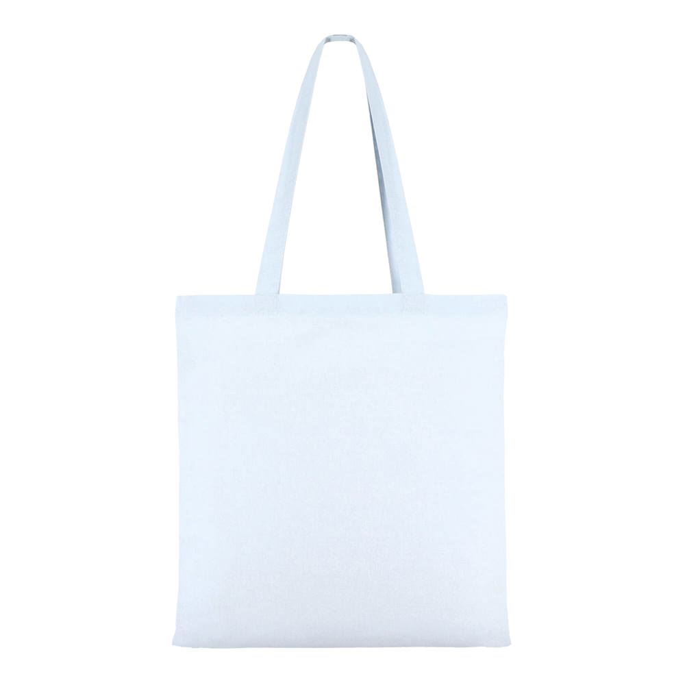 Schoudertas katoen OEKO-TEX® 140g/m² 38x42cm - Pastel blauw