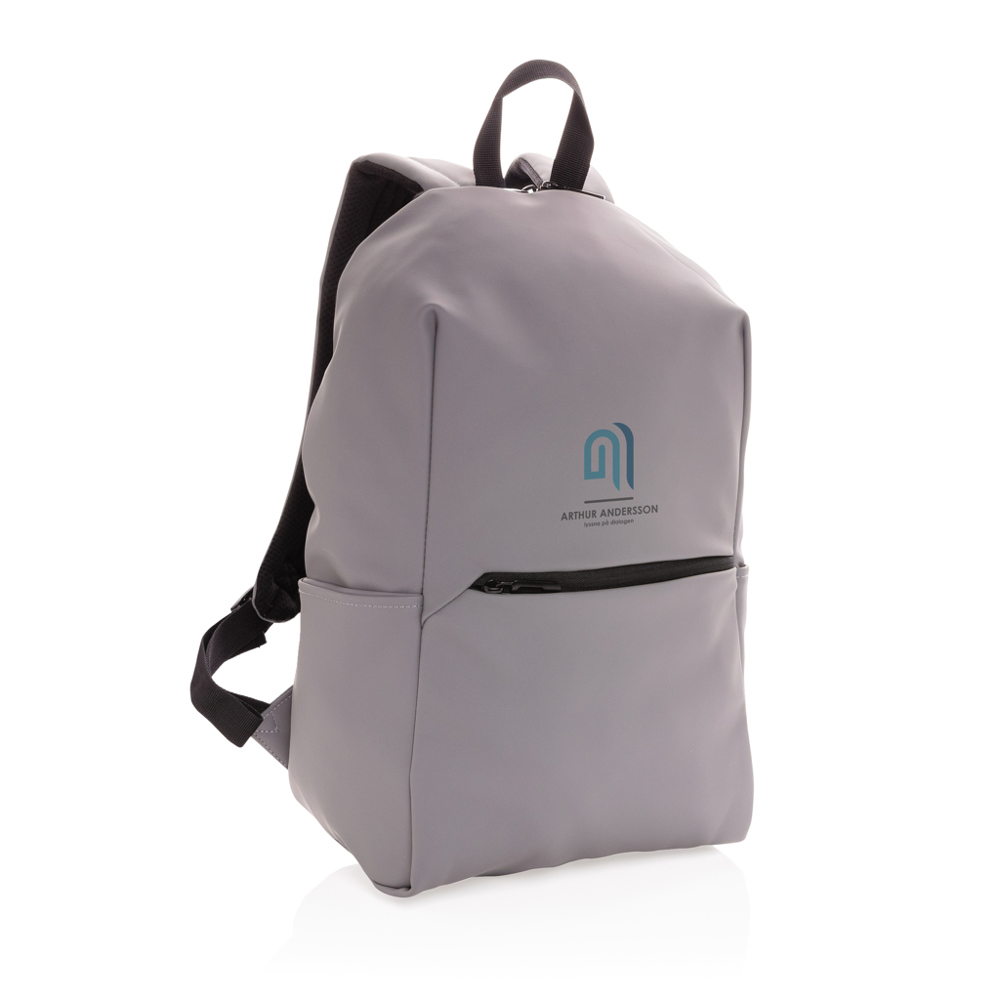 Smooth PU 15.6" laptop rugzak PVC-vrij
