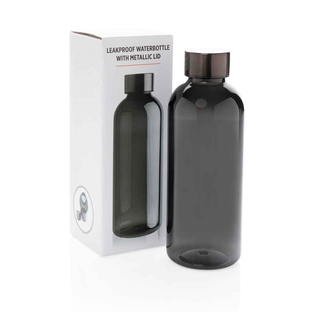 Lekvrije waterfles met metallic dop