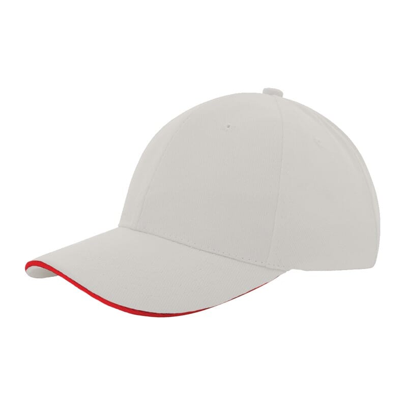 Heavy brushed cap - Grijs (PMS 429c) / Rood