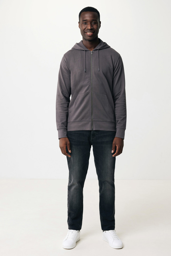 IQONIQ Abisko gerecycled katoen hoodie met rits