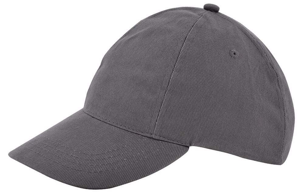 Kinder brushed promo cap - Donkergrijs (PMS Cool Gray 11c) / Donkergrijs