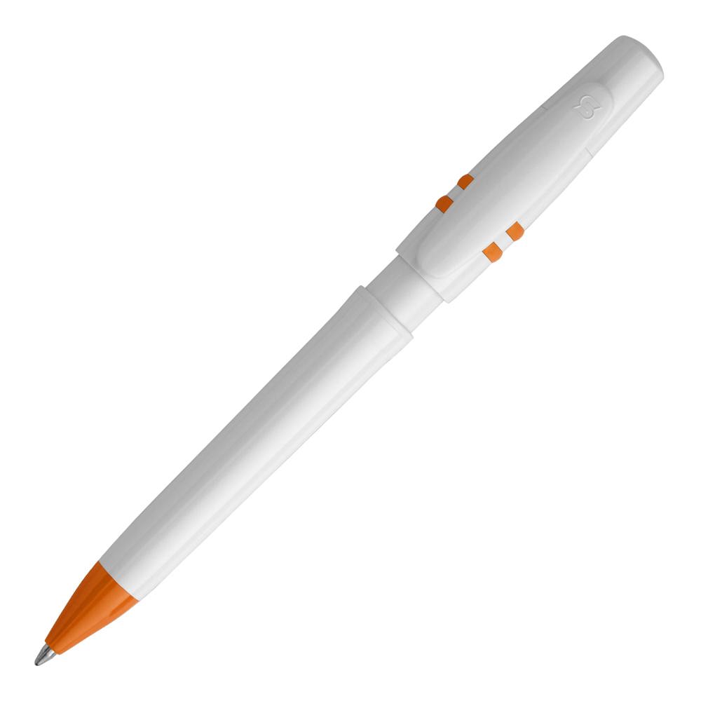 Balpen Nora hardcolour - Wit / Oranje