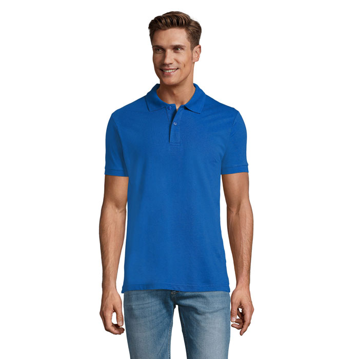 PERFECT MEN - PERFECT HEREN Polo 180g - Koningsblauw