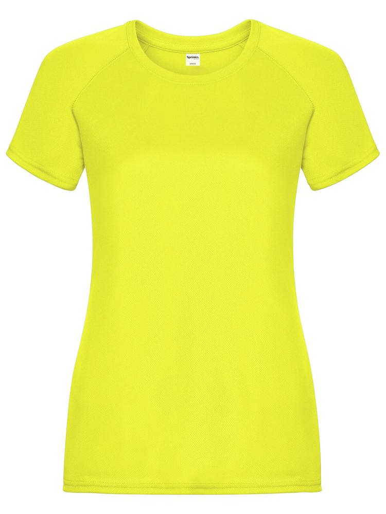 SP Run dames sportshirt, 140 g/m² - Neon Geel