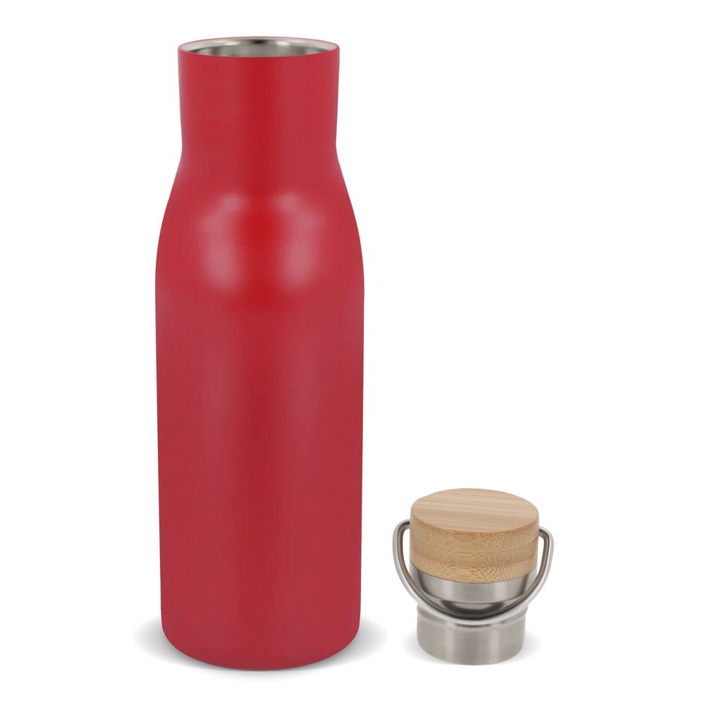 Thermo fles met bamboe deksel 500ml