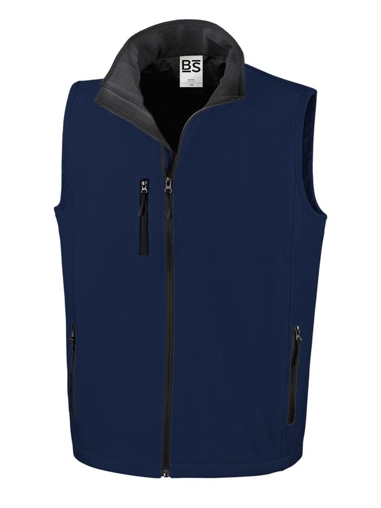 BS Traveller softshell bodywarmer, 275 gr/m² - Navy (PMS 5395C)