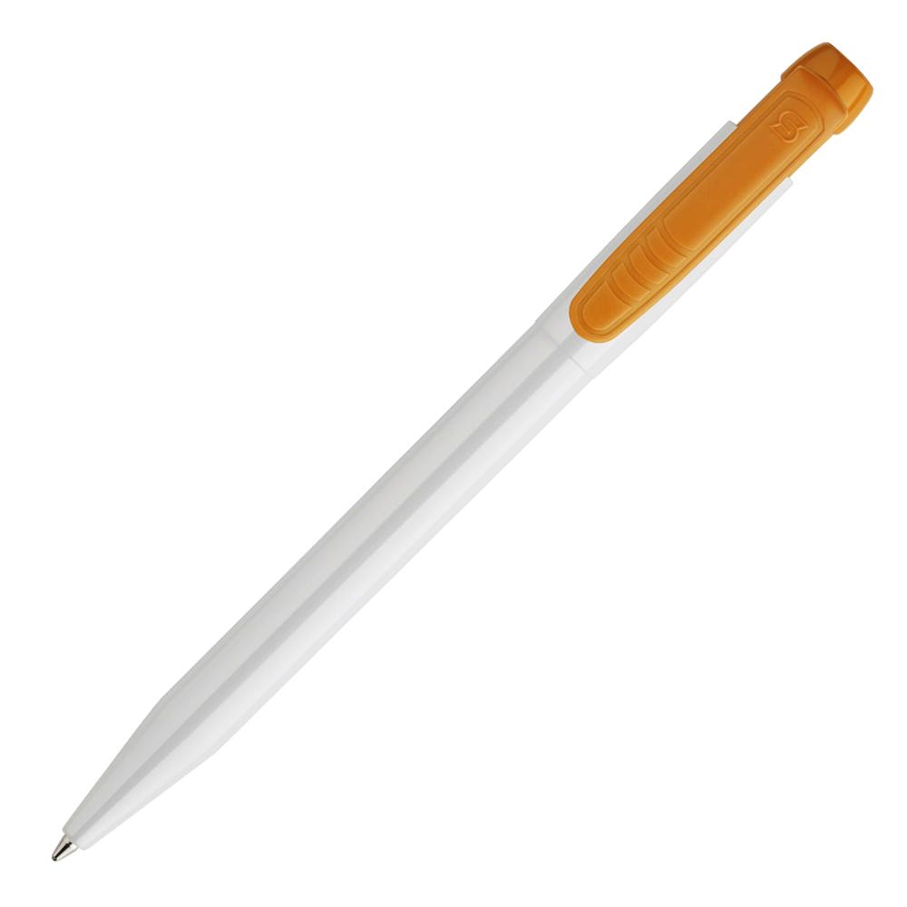Balpen Pier hardcolour - Wit / Oranje