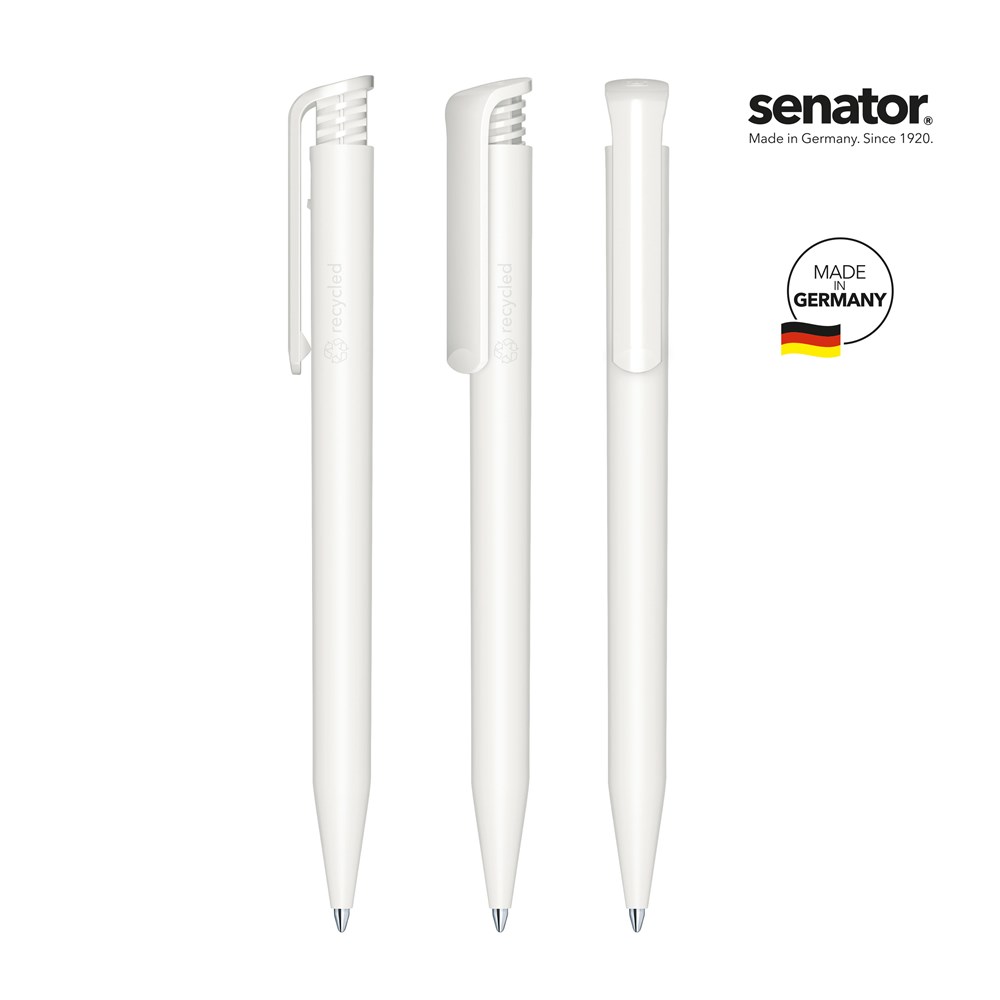 senator® Super Hit Matt Recycled retractable pen - Wit