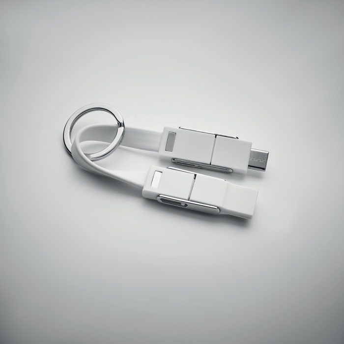 KEY C - Sleutelhanger met 4 in 1 kabel