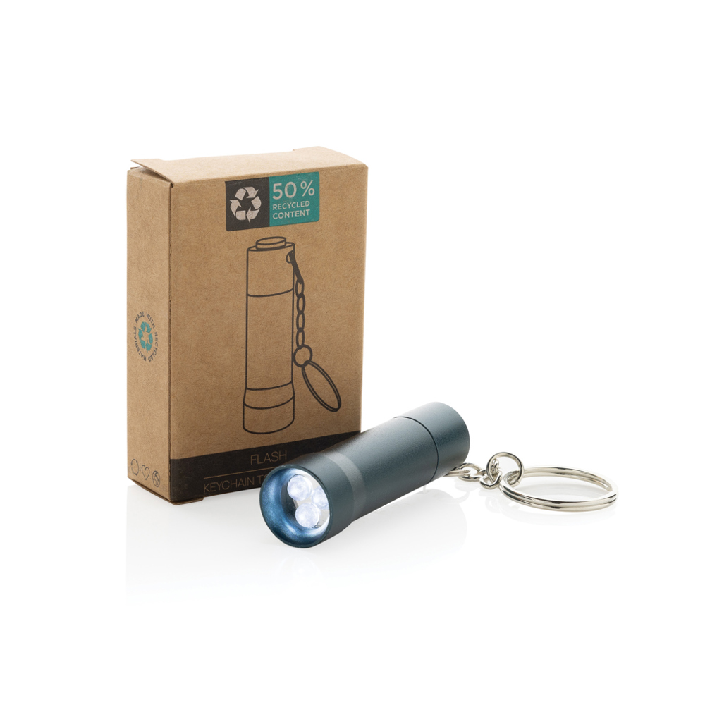 Flash RCS gerecycled aluminium sleutelhanger zaklamp