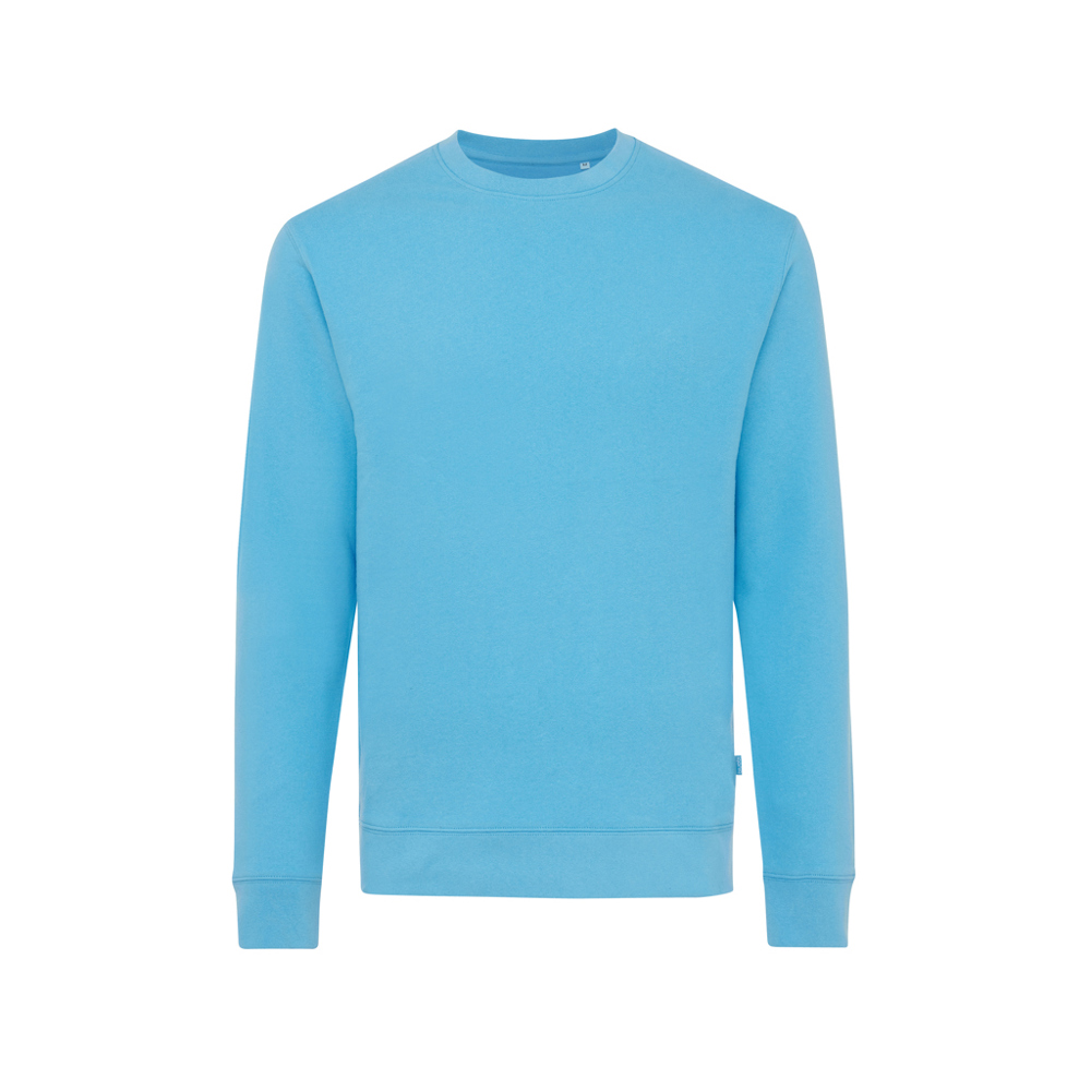 IQONIQ Zion gerecycled katoen sweater - tranquil blue (± PMS 17-4139TCX)