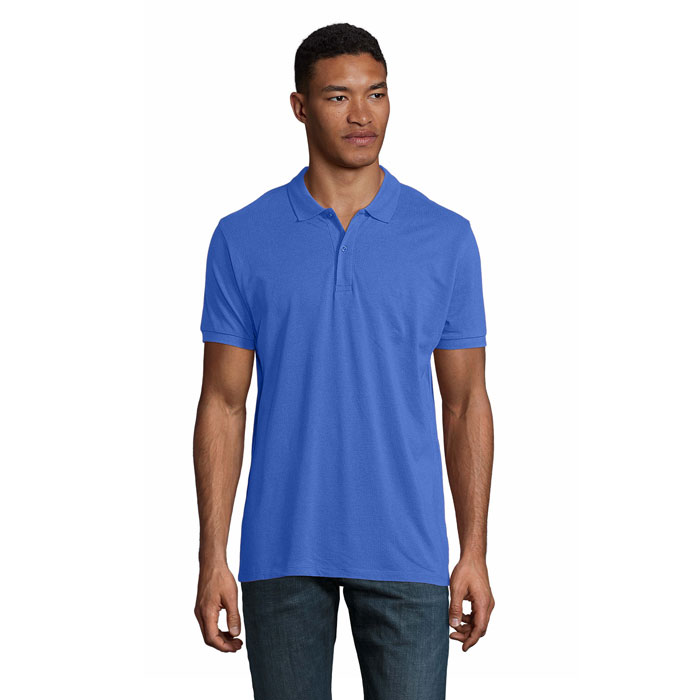 PLANET MEN - PLANET HEREN Polo 170g - Koningsblauw