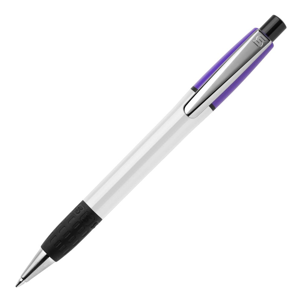 Balpen Semyr Grip Colour hardcolour - Wit / Paars
