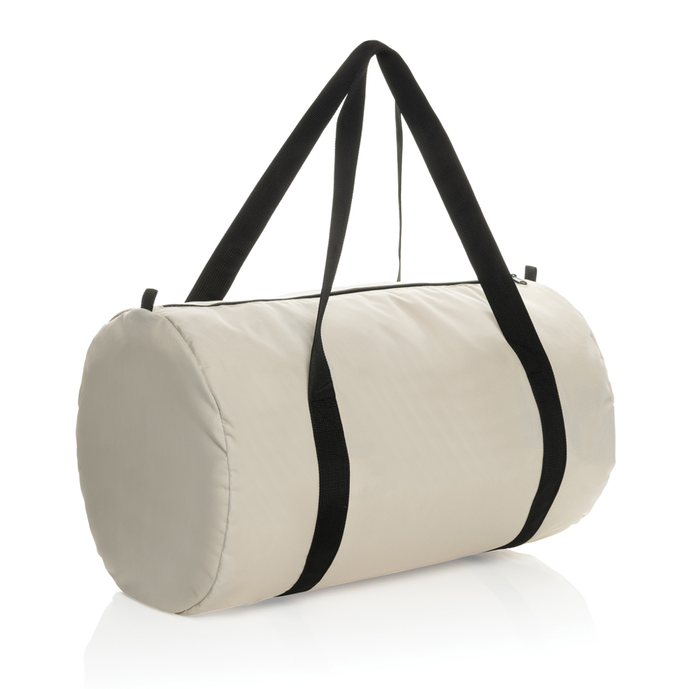 Dillon AWARE™ RPET opvouwbare sporttas - gebroken wit (± PMS 12-0304 TCX)