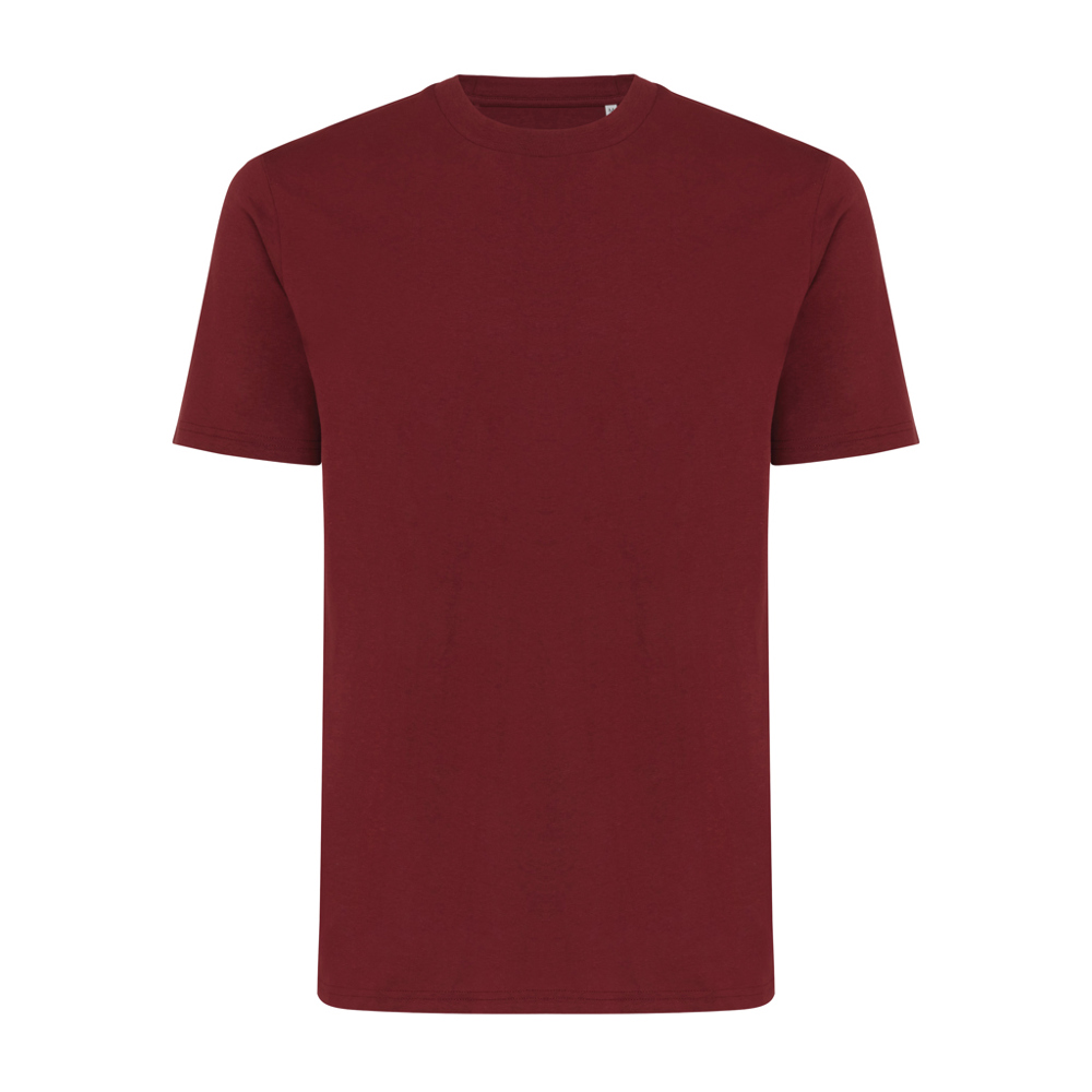 IQONIQ Sierra lichtgewicht gerecycled katoen t-shirt - bordeauxrood (± PMS 19-1724TCX)