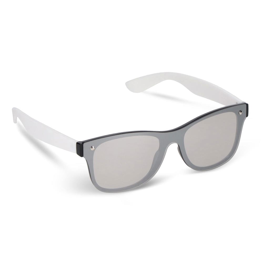 Justin R-PC zonnebril met spiegel uni-lens UV400 - Wit