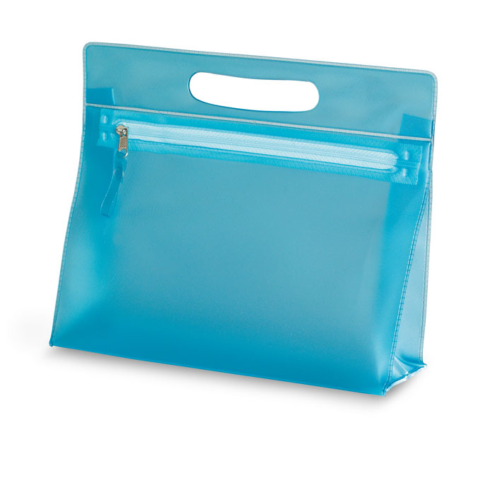 MOONLIGHT - Transparante toilettas - Blauw