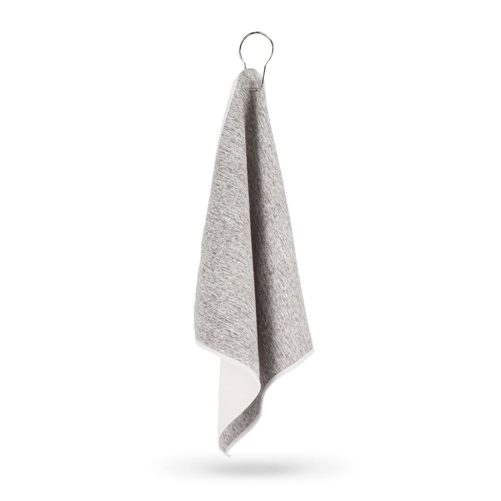Sneldrogende golfhanddoek met haak R-PET 30 x 30 cm sublimatie
