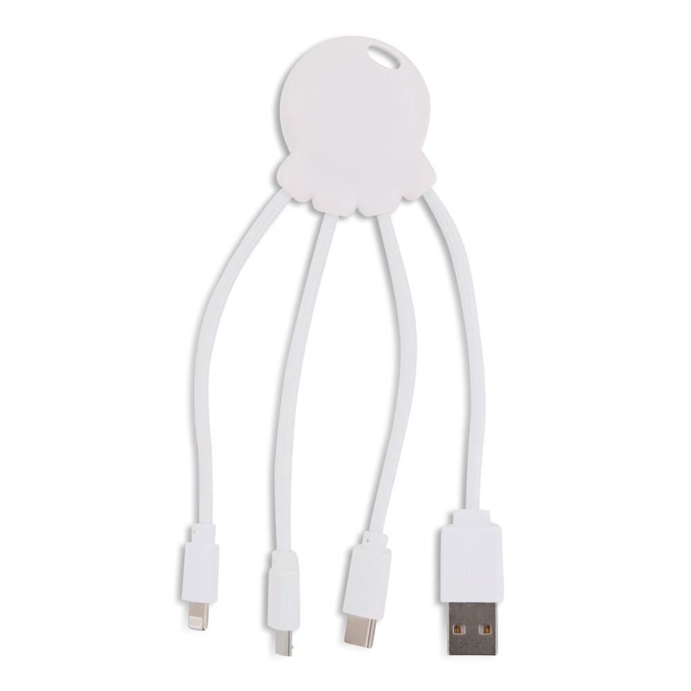 2087 | Xoopar Eco Octopus Oplaadkabel - Wit