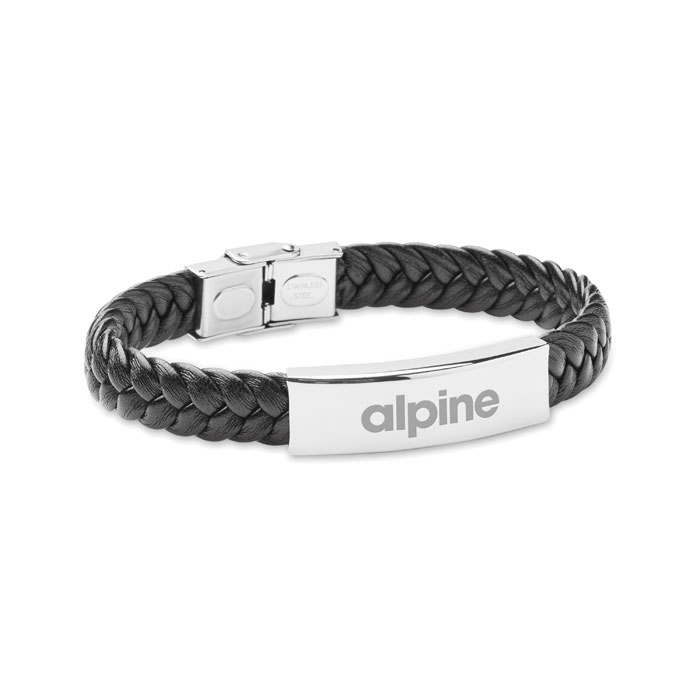 FAULET - Gevlochten kunstleren armband