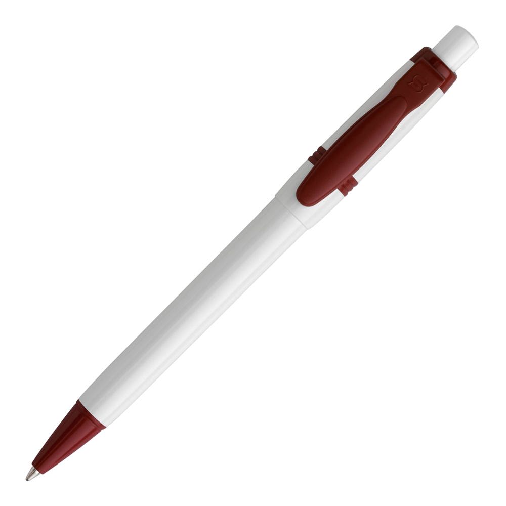 Balpen Olly hardcolour - Wit / Donker Rood