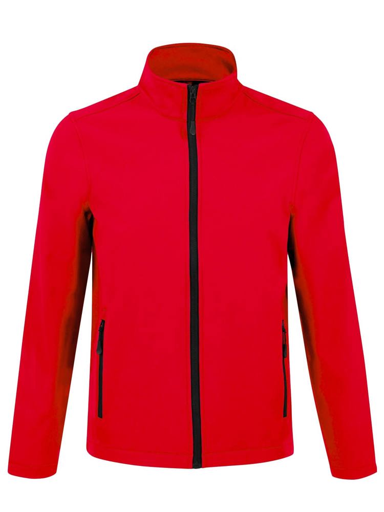 BS Visitor softshell jas, 280 gr/m² - Rood (PMS 186c)