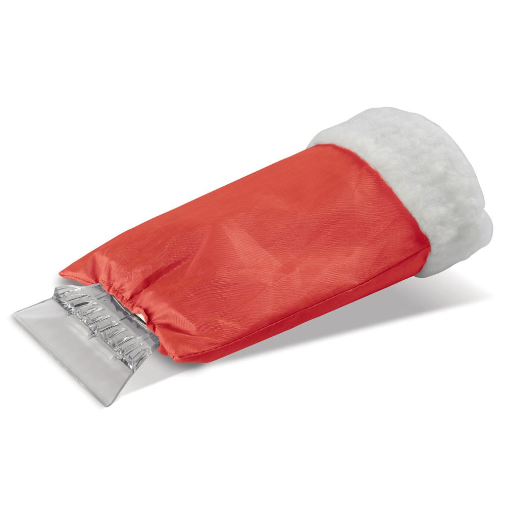 Ijskrabber handschoen gevoerd - rood