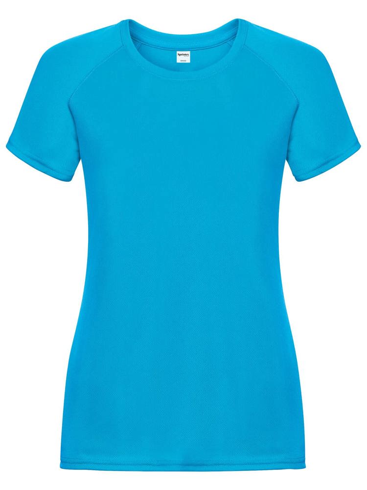 SP Run dames sportshirt, 140 g/m² - Turquoise Blue